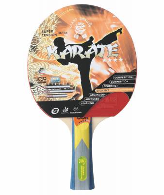 Теннисная ракетка GIANT DRAGON Karate Ракетка для настольного тенниса GIANT DRAGON Karate 4 звезды имеет высокие показатели скорости и вращения.
Характеристики:
Вращение: 72 Скорость: 81 Контроль: 67
