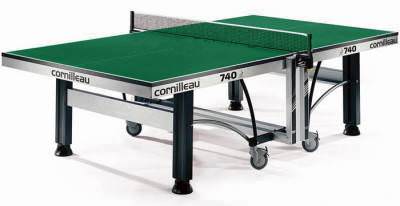 Профессиональный теннисный стол Cornilleau Competition 740 ITTF Профессиональный теннисный стол, одобренный международной федерацией настольного тенниса.
Специальное SKILTOP-покрытие игрового поля.
Толщина столешницы 25 мм.
Производство Франция.
Ширина отбортовки: 70 мм.
Размер в игровом положении: 274 х 152,5 х 76 см.
Размер в сложенном состоянии: 183 x 65 x 158 см.
Вес 120 кг.

&nbsp;
