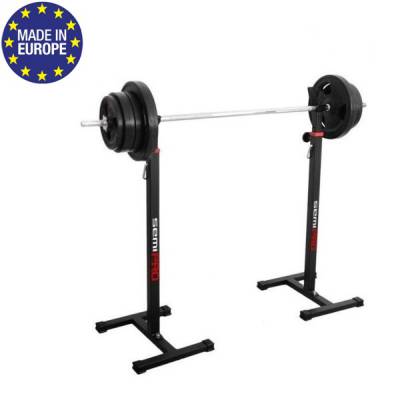Стойка для штанги MARBO MS-S001 Высококачественная стойка для штанги от польского производителя, выполнена для широкого спектра упражнений со&nbsp;штангой.
Размер основания (ДхШ): 82 х 110 см.
Испытано нагрузкой: 350 кг.
