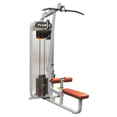 Тяга сверху/Гребля сидя Aerofit PL9002 Plamax &ndash; это профессиональное спортивное оборудование, которое является компактным, высококачественным и отлично используется в небольших спортзалах и фитнес центрах.

Плавный, обтекаемый профиль.

Сидение имеет удобную и комфортную форму.

Размеры &ndash; 176,4&times;101,9&times;219,2 см;

Весовой стек &ndash; 113 кг / 77 кг (250 ф / 170 ф).
