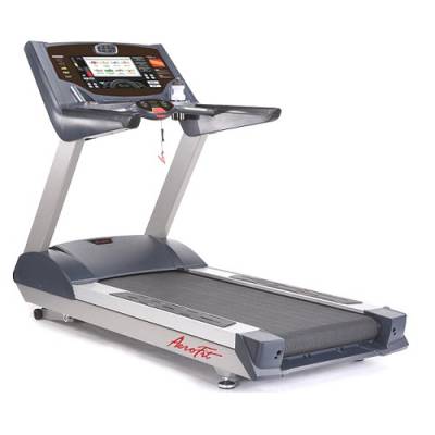Беговая дорожка AeroFIT 9900T со встроенным телевизором 19"LCD Надежный мощный двигатель переменного тока имеет номинальную мощность 3,5 л.с.
Скорость: 0,8-25 км/ч.
Многослойное износостойкое беговое полотно с ортопедическим эффектом, толщина 3 мм.
Современная система амортизации &ndash; зональная автонастройка амортизации.
Полностью РУСИФИЦИРОВАННОЕ программное обеспечение.
19-дюймовый TFT-LCD дисплей высокой четкости с технологией TOUCH SCREEN.
Встроенный вентилятор с регулировкой потока воздуха.
Полная интеграция с IPOD и IPHONE позволяет управлять списком воспроизведения музыки и просматривать видео непосредственно с дисплея беговой дорожки.
Максимальный вес пользователя: 180 кг.
Габариты (ДхШхВ): 225 х 91 х 156 см.
&nbsp;
