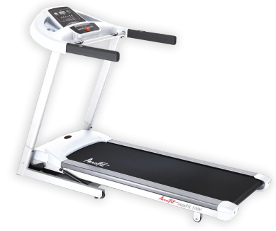 Беговая дорожка MaxFit 16W Современный дизайн, широкое беговое полотно, яркий четкий дисплей, прочная рама &ndash; оптимальное соотношение цена-качество!
Беговая дорожка выполнена в трендовом белом цвете и отлично впишется в интерьер любой квартиры или дома.
Надежный мощный двигатель постоянного тока имеет номинальную мощность 2,0 л.с.
Скорость: 1-16 км/ч.
Угол наклона: 10% (0-10 уровней).
Износостойкое беговое полотно с ортопедическим эффектом.
Новейшая система амортизации, способствующая снижению неблагоприятного воздействия на коленные суставы, связки и сухожилия при занятиях на беговой дорожке.
Беговое полотно: 140 х 50 см.
Габариты в разобранном состоянии (ДхШхВ): 179 x 78 x 128 см.
Максимальный вес пользователя: 135 кг.
