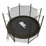 Батут Unix Line 8 ft inside (2,44 м) Black&Brown с сеткой и лестницей - Батут Unix Line 8 ft inside (2,44 м) Black&Brown с сеткой и лестницей