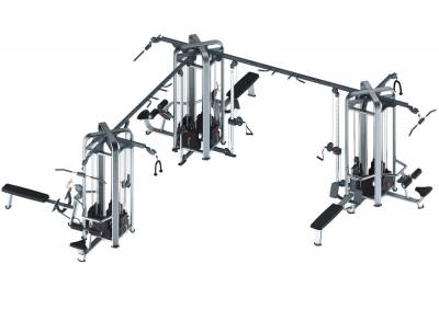 Модуль из 12 станций Aerofit MJ-12 Модуль из 12 станций Aerofit MJ-12 Модуль рассчитан на выполнение упражнений двенадцатью пользователями одновременно.
Варианты упражнений: трицепс, регулируемая тяга, регулируемый кроссовер, функциональный тренинг, тяга сверху, гребля в положении сидя.
Модуль оснащён двумя турниками для выполнения подтягиваний. Каждый турник имеет многопозиционные рукоятки.